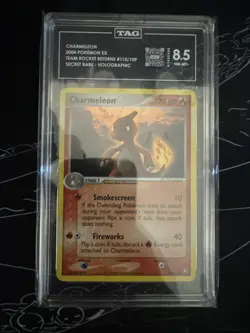 Charmeleon 2004 Pokemon Team Rocket Returns #110/109 Secret Rare Tag Graded 8.5 - Image 1