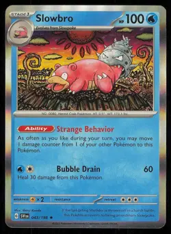 SLOWBRO 043/198 RARE SCARLET & VIOLET POKEMON HOLO NEAR MINT - Image 1