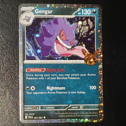 Pokemon TCG - Gengar Trick or Trade 2024 with light holo bleed NM Free ship - Image 1
