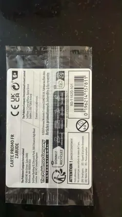 Zarude Pitch Black Pokemon TCG Ebgames Promo French - Image 2