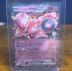 💎2024 Pokemon TCG Team Rockets Mewtwo EX 216 PROMO PACK FRESH📈💎 - Image 1