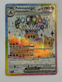 Palossand ex 221/191 Ultra Rare Surging Sparks Pokemon Holo Near Mint - Image 1