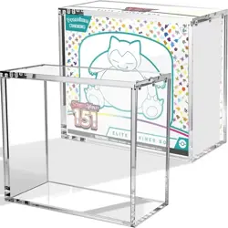 Pokemon ETB Acrylic Display Case Magnetic Lid UV Protection - Elite Trainer Box - Image 1
