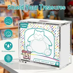 Pokemon ETB Acrylic Display Case Magnetic Lid UV Protection - Elite Trainer Box - Image 4