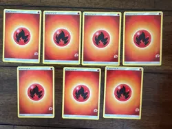 Fire Energy Charizard Stamped Promo Battle Academy Pokemon NM/M Lot Of 7 - Image 1