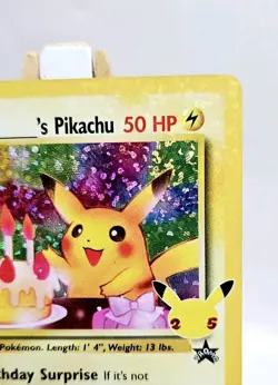 Birthday Pikachu - Promo 24 - Celebrations 25th Anniversary - NM - Pokemon TCG - Image 3