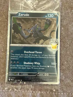 (1) Zarude 056/084 Sealed Pitch Black GameStop Promo - NM - Image 1