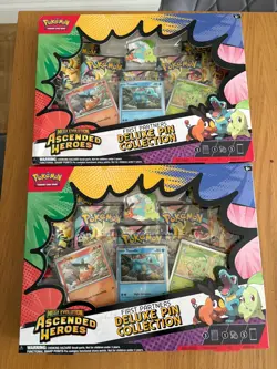 Pokemon TCG - 2x Ascended Heroes First Partners Deluxe Pin Collection-New&Sealed - Image 1