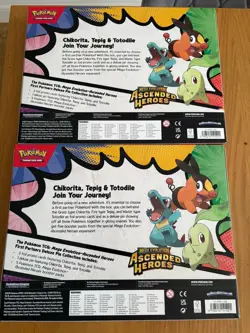 Pokemon TCG - 2x Ascended Heroes First Partners Deluxe Pin Collection-New&Sealed - Image 2