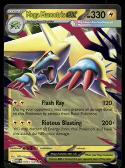 Pokemon Cards Mega Manectric ex 050/132 Mega Evolution Double Rare NM *7 - Image 1