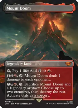 Mount Doom (Borderless) - 343 / English / Near Mint MTG - Image 1