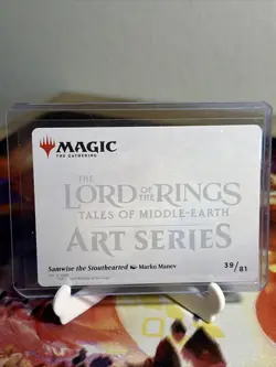 MTG Lord Of The Rings Gold Stamped Art Series Samwise The Stouthearted 39/81 - Image 2