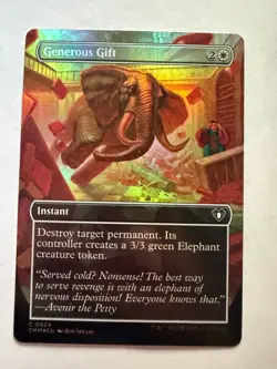 Generous Gift (Borderless) Foil C Commander Masters 624 NM - Image 1