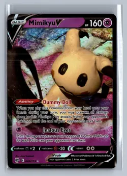 Mimikyu V 068/172 Holo V Rare Brilliant Stars Pokemon NM/M - Image 1