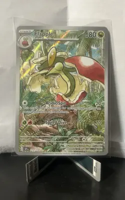 Pokemon TCG Flapple Surging Sparks 210/191 Illustration Rare Full Art Holo NM - Image 1