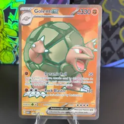 Pokemon TCG Golem ex 189/165 Scarlet & Violet 151 Ultra Rare Holo Full Art 2023 - Image 1