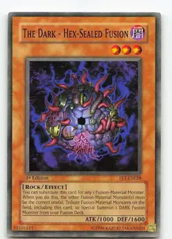 The Dark - Hex-Sealed Fusion FET-EN028 Flaming Eternity Rare LP Yu-Gi-Oh - Image 1