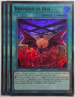 Yugioh x3 Branded in Red CH01-EN022 Ultra Rare 1st Edition - Image 1