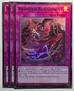 Yugioh x3 Branded Banishment CH01-EN035 Ultra Rare 1st Edition - Image 1