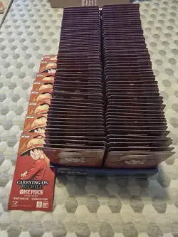 One Piece TCG OP-13 Carrying On His Will Sleeved Booster Pack Lot of 40 English - Image 1