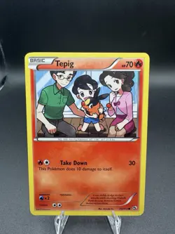 Pokemon TCG Tepig Common Legendary Treasures 25/113 LP - Image 1