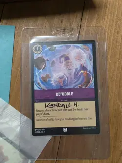Disney Lorcana TCG 1st CH TROVE and SIGNED Befuddle Errata & Extras - Image 2