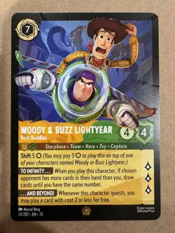 Disney Lorcana Woody & Buzz Lightyear - Best Buddies Attack Of The Vine! 28/207 - Image 1