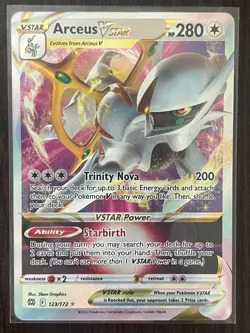 Arceus VSTAR 123/172 Holo Rare VSTAR Brilliant Stars Pokemon NM - Image 1
