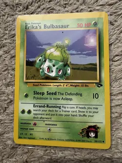 Pokemon Card Erika's Bulbasaur LP Gym Challenge 1st Edition Uncommon 39/132 - Image 2