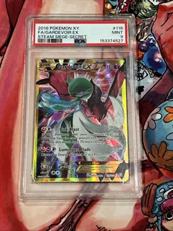 2016 POKEMON XY STEAM SIEGE SECRET #116 FULL ART/GARDEVOIR EX PSA 9 - Image 1