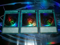 3x Mystical Space Typhoon 1st Edition Super Rare RA02-EN048 Yu-Gi-Oh! - Image 1
