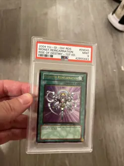 Yugioh Monster Reincarnation RDS-EN045 Ultimate Rare PSA 9 1st Edition - Image 2