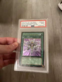 Yugioh Monster Reincarnation RDS-EN045 Ultimate Rare PSA 9 1st Edition - Image 4