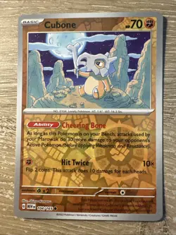 CUBONE - Pokemone Scarlet & Violet 151 - Reverse Holo 104/165 - BOGO HALF OFF - Image 1