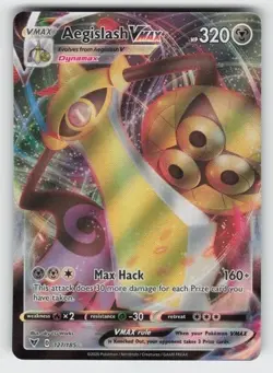 Aegislash VMAX 127/185 Ultra rare Holo Sword & Shield Vivid Voltage - Image 1