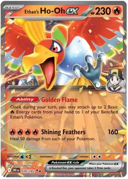 Ethan's Ho-Oh ex 039/182 Double Rare Destined Rivals - Image 1