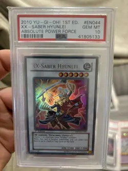Yugioh XX-Saber Hyunlei - Ultra Rare - ABPF-EN044 - PSA 10- 1st.Ed. - Image 1