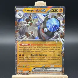 Rampardos Ex 045/084 Pitch Black Pokemon card TCG - Image 2