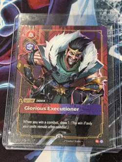 Riftbound TCG METAL Card Draven Glorious Executioner Prize Wall Exclusive 🔥 - Image 1
