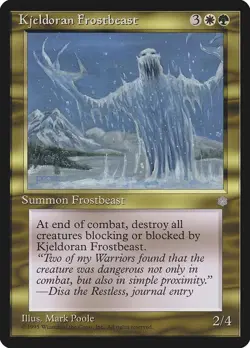 Kjeldoran Frostbeast Ice Age Uncommon NM Magic: The Gathering Normal - Image 1