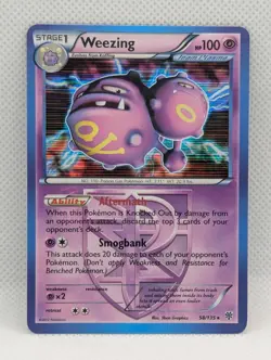 WEEZING 58/135 HOLO R PLASMA STORM POKEMON NEAR MINT WEEZING - Image 1