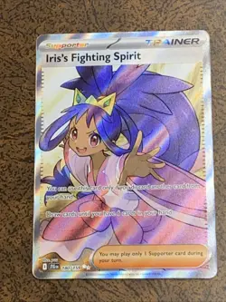 Iris's Fighting Spirit 180/159 Journey Together Ultra Rare Pokemon Card - Image 1