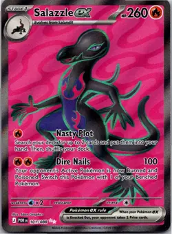Salazzle ex 101/088 Ultra Rare Perfect Order Pokemon Holo Near Mint - Image 1