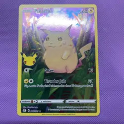 Pokemon Celebrations 25th Anniversary Pikachu 5/25 Holo Rare NM - Image 1