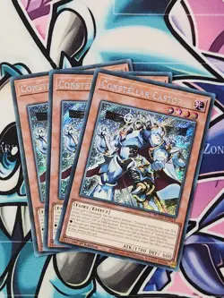 YUGIOH X3 BLGG-EN016 Constellar Castor Secret Rare 1ST EDITION PLAYSET - Image 1