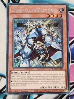 YUGIOH X3 BLGG-EN016 Constellar Castor Secret Rare 1ST EDITION PLAYSET - Image 3