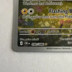 Pokemon TCG Ampharos 090/086 CR1 Eng Holo Rare Stage 2 160 HP 2026 saino - Image 3