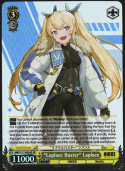 "Laplace Buster" Laplace SR NIK/S117-E024S NM NIKKE Weiss Schwarz - Image 1