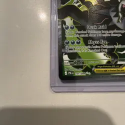 Mega Darkrai EX Ultra Rare 101/084 Pitch Black Card in hand !! Pokemon English - Image 2