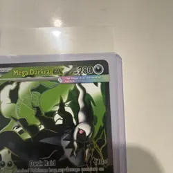 Mega Darkrai EX Ultra Rare 101/084 Pitch Black Card in hand !! Pokemon English - Image 4